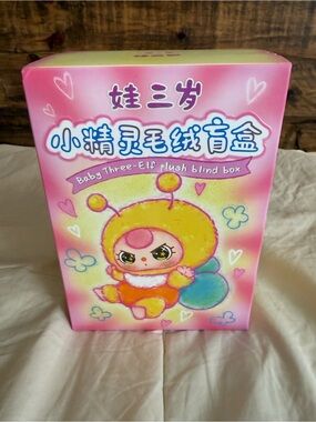 Baby Three-Elf Plush Blind Box - Pink Yellow Cute Character